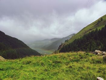 Rainbow during a downpour, vallelunga, alto adige, italy