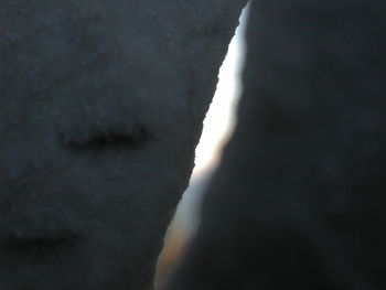 Close-up of person against sky