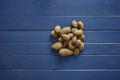 High angle view of fruits on table