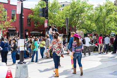 People in market