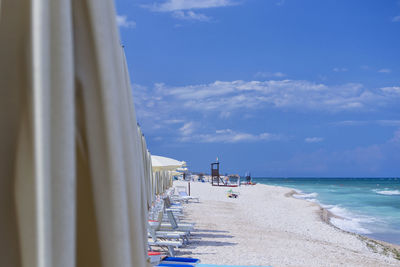 Panoramic view of sea against sky