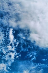 Low angle view of clouds in sky