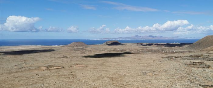 Panoramic view of beach against sky