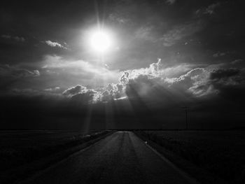 Scenic view of road against sky