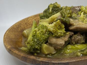 Close-up of meal served in bowl