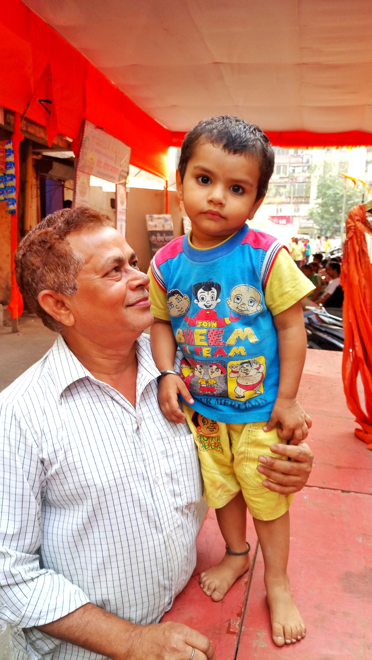 Man with kid