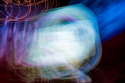 Abstract image of light trails