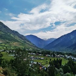 A picturesque view of a village in bandipora.