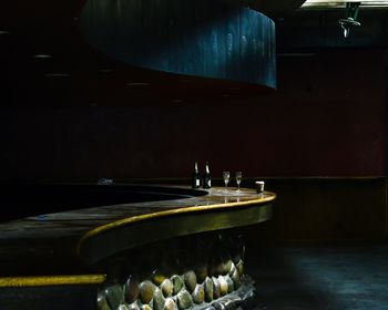 Illuminated lights in water