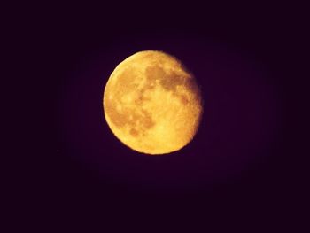 Moon in sky at night