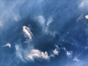 Low angle view of cloudy sky