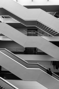 Low angle view of staircase in modern building