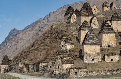 Low angle view of old ruin