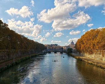 Scenic view of river against sky