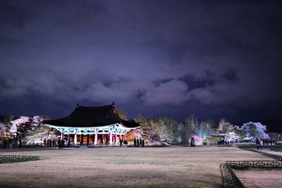 Built structure against cloudy sky