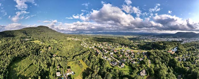 Panoramic view of landscape against sky