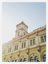 Low angle view of historical building