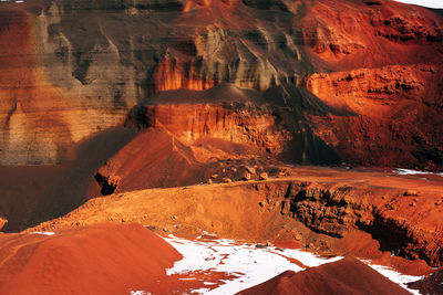 View of rock formations