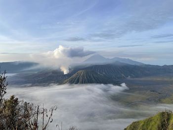 Beauty in nature bromo mountain in indonesia