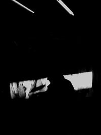 View of train at night