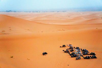 Scenic view of desert against sky