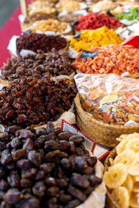 Close-up of food for sale at market stall