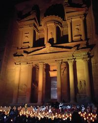 Group of people in temple