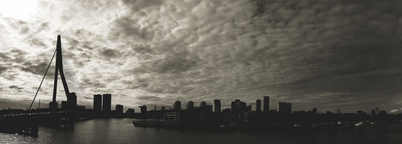 Modern buildings in city against sky