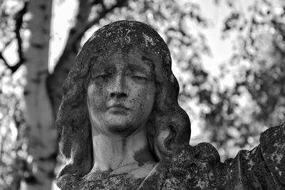 Close-up of statue against blurred background