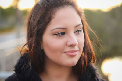 Close-up of young woman