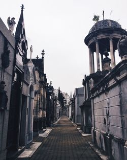 Walkway along buildings