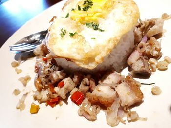 Close-up of food in plate