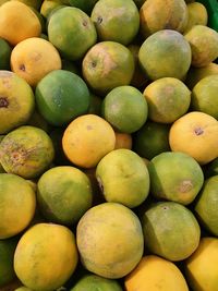 Full frame shot of oranges