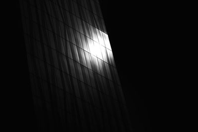 Low angle view of building at night