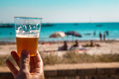 Beer at the beach