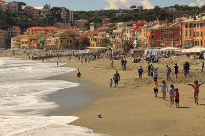 Group of people on beach