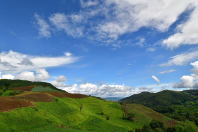 Scenic view of landscape against sky