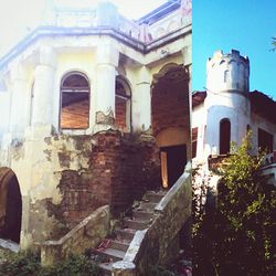 Low angle view of old building