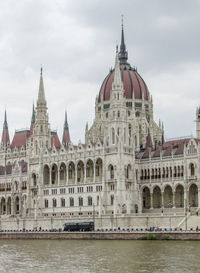 View of building against cloudy sky