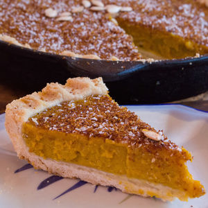 Close-up of pastry in plate