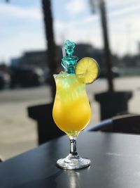 Close-up of drink on table