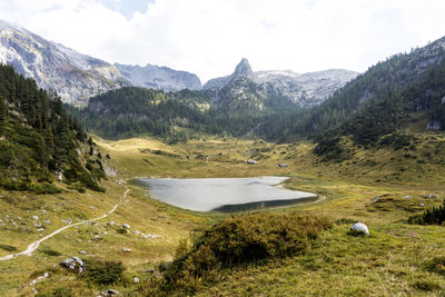 Funtensee lake at kärlingerhaus, berchtesgaden national park