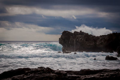 Scenic view of sea against sky