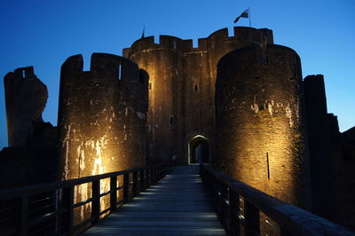 View of fort against sky