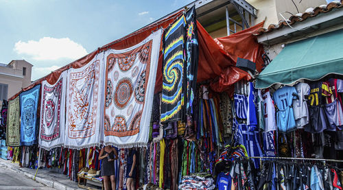 Clothes drying on street