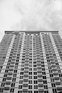 Low angle view of modern building against sky