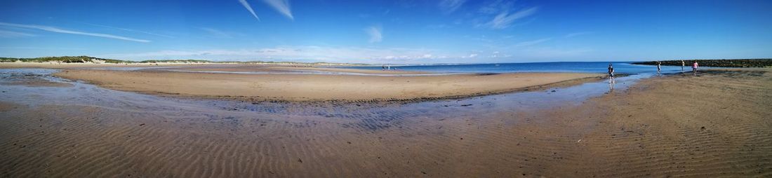 Panoramic view of beach against sky