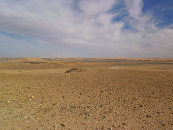 Scenic view of desert against sky