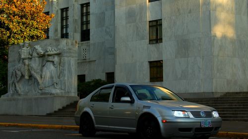 Car in city