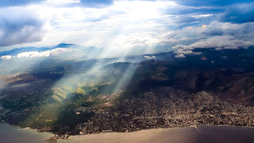 Aerial view of landscape
